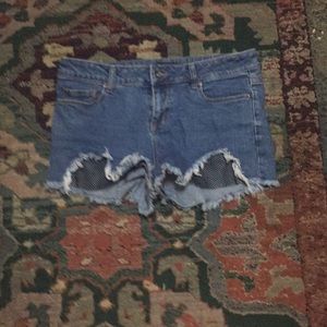 Denim jean shorts